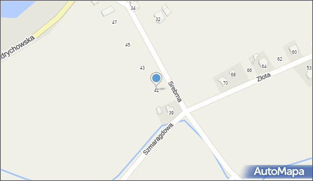 Rudze, Srebrna, 41, mapa Rudze