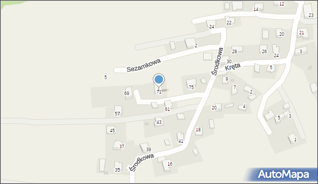 Sanka, Środkowa, 71, mapa Sanka