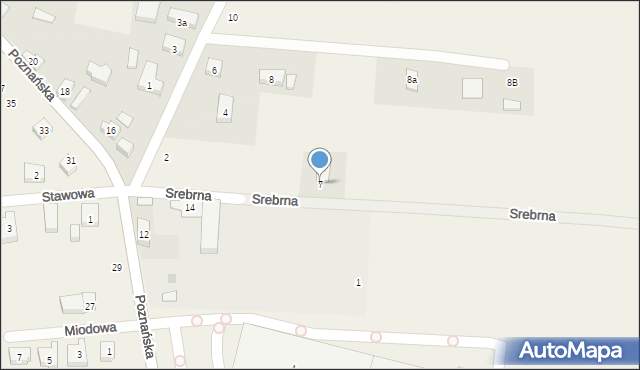 Siemianice, Srebrna, 7, mapa Siemianice