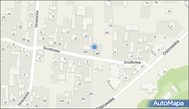 Skalmierzyce, Środkowa, 16a, mapa Skalmierzyce