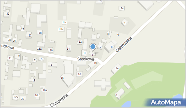 Skalmierzyce, Środkowa, 6, mapa Skalmierzyce