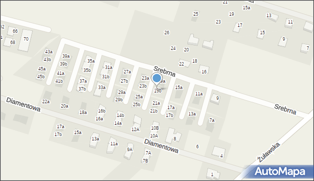 Skowarcz, Srebrna, 19b, mapa Skowarcz