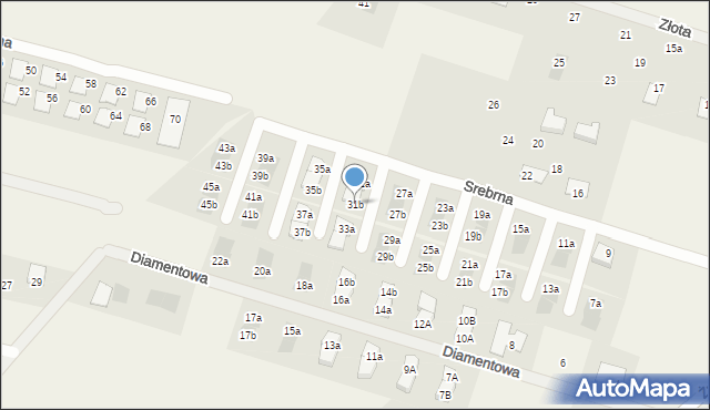 Skowarcz, Srebrna, 31b, mapa Skowarcz