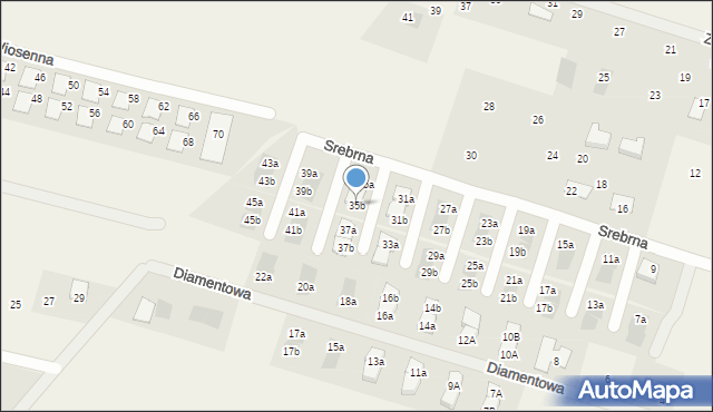 Skowarcz, Srebrna, 35b, mapa Skowarcz