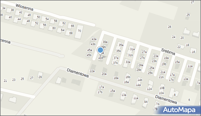 Skowarcz, Srebrna, 41b, mapa Skowarcz