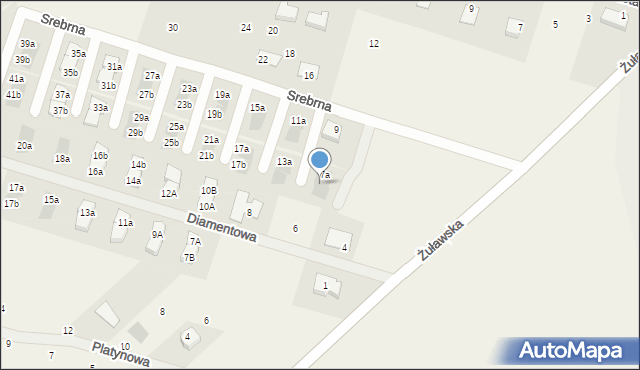 Skowarcz, Srebrna, 7b, mapa Skowarcz
