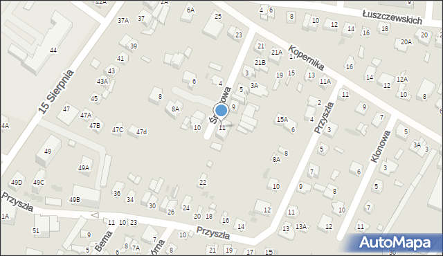 Sochaczew, Środkowa, 11, mapa Sochaczew