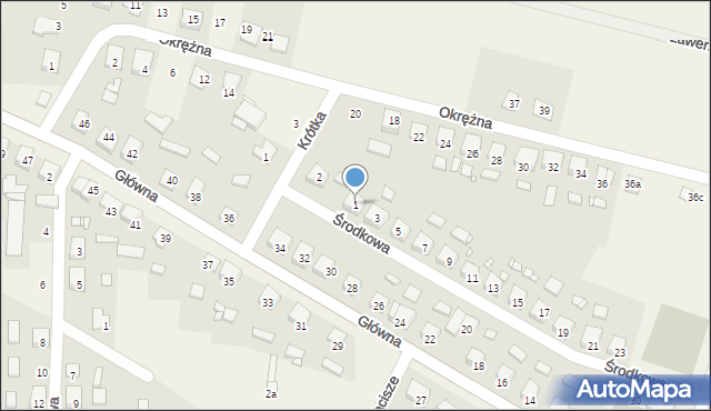 Solec, Środkowa, 1, mapa Solec