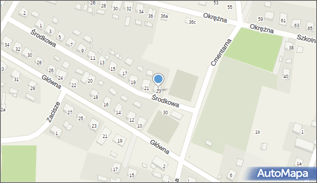 Solec, Środkowa, 23, mapa Solec