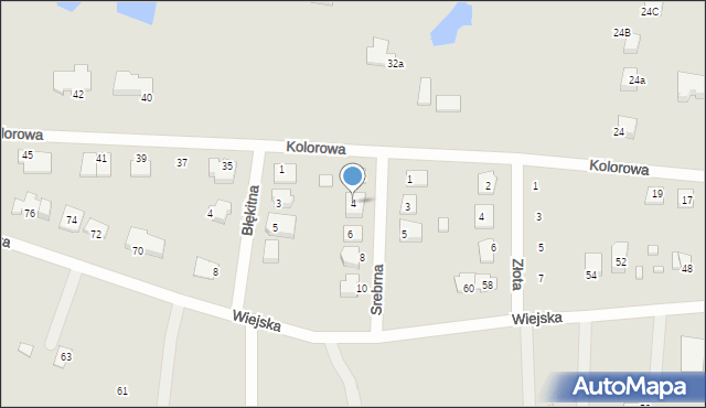 Solec Kujawski, Srebrna, 4, mapa Solec Kujawski