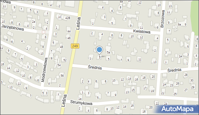 Solec Kujawski, Średnia, 3, mapa Solec Kujawski