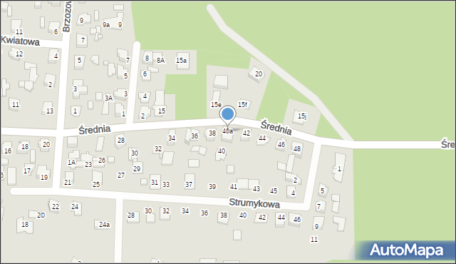 Solec Kujawski, Średnia, 40a, mapa Solec Kujawski