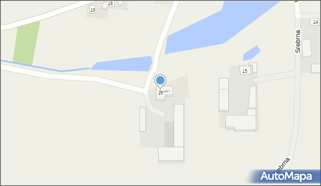 Srebrna, Srebrna, 16, mapa Srebrna