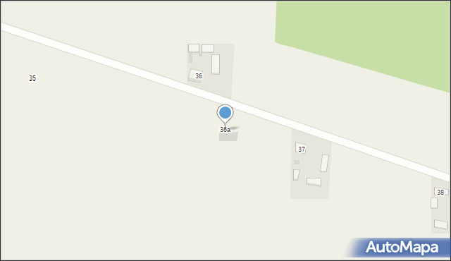 Srebrna, Srebrna, 36a, mapa Srebrna