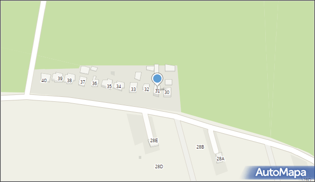 Srebrna, Srebrna, 31, mapa Srebrna