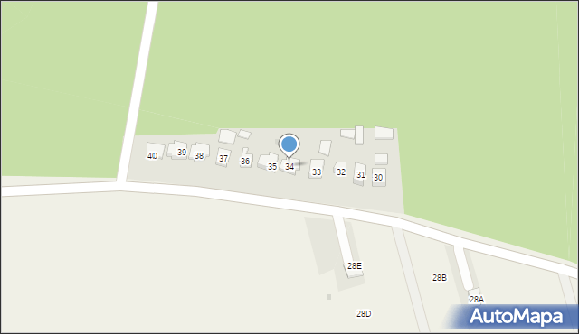 Srebrna, Srebrna, 34, mapa Srebrna