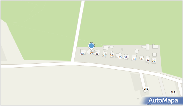 Srebrna, Srebrna, 39, mapa Srebrna