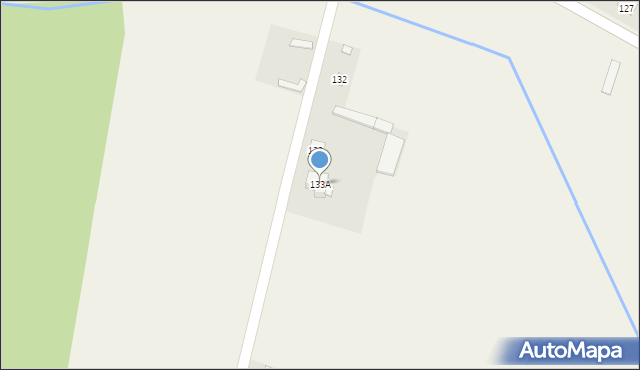 Srebrna, Srebrna, 133A, mapa Srebrna