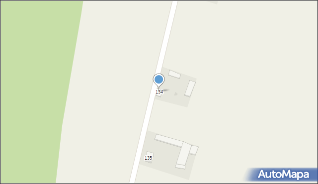 Srebrna, Srebrna, 134, mapa Srebrna