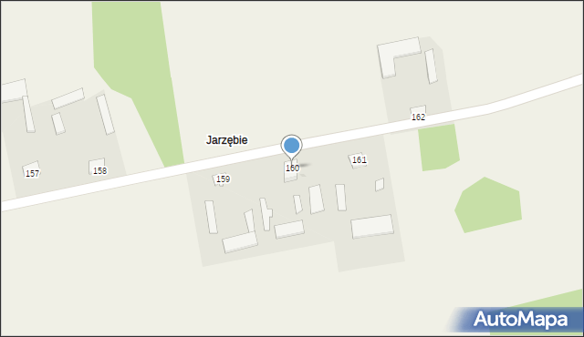 Srebrna, Srebrna, 160, mapa Srebrna