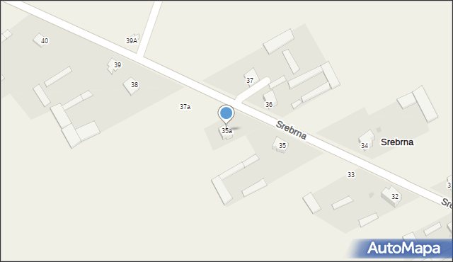 Srebrna, Srebrna, 35a, mapa Srebrna