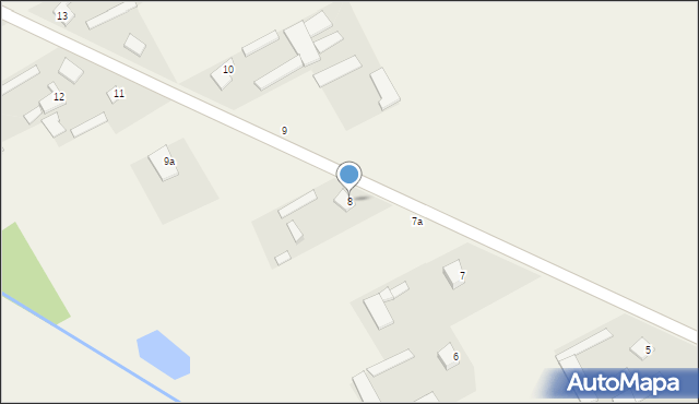 Srebrna, Srebrna, 8, mapa Srebrna