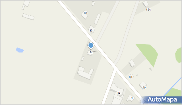 Srebrna, Srebrna, 84, mapa Srebrna