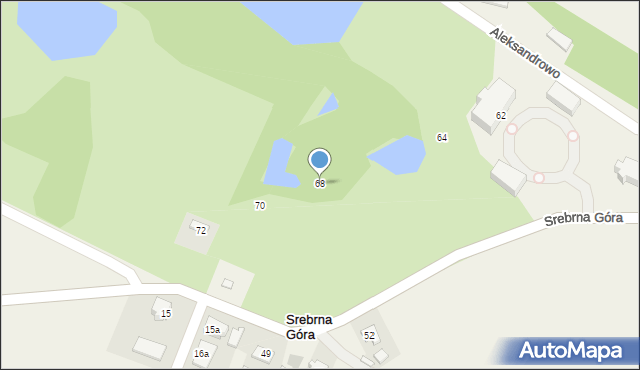 Srebrna Góra, Srebrna Góra, 68, mapa Srebrna Góra