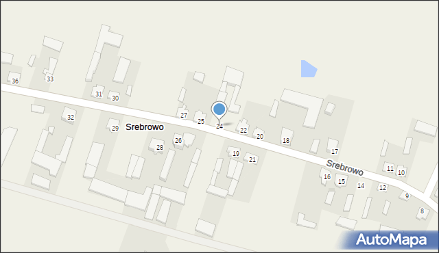 Srebrowo, Srebrowo, 24, mapa Srebrowo