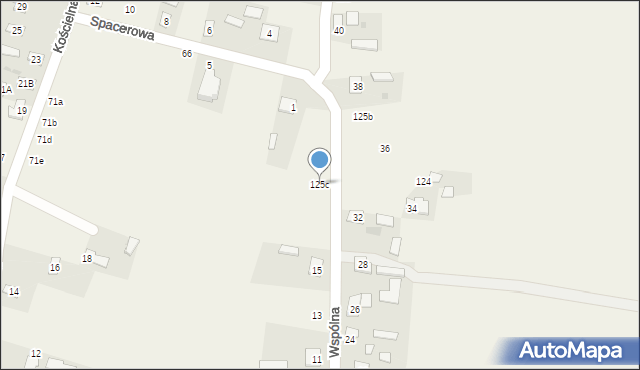 Srebrzyszcze, Srebrzyszcze, 125c, mapa Srebrzyszcze