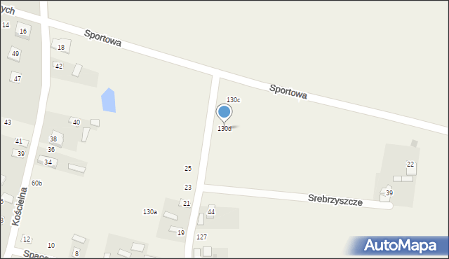 Srebrzyszcze, Srebrzyszcze, 130d, mapa Srebrzyszcze