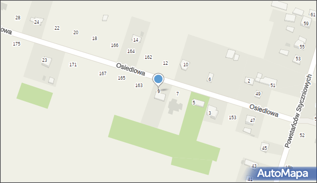 Srebrzyszcze, Srebrzyszcze, 161, mapa Srebrzyszcze