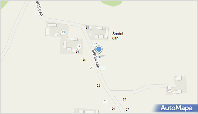 Średni Łan, Średni Łan, 19, mapa Średni Łan