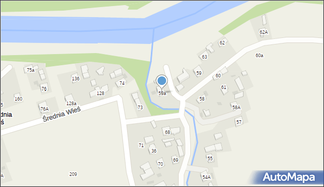 Średnia Wieś, Średnia Wieś, 59a, mapa Średnia Wieś