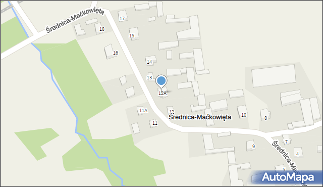 Średnica-Maćkowięta, Średnica-Maćkowięta, 12A, mapa Średnica-Maćkowięta