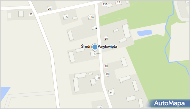 Średnica-Pawłowięta, Średnica-Pawłowięta, 17, mapa Średnica-Pawłowięta