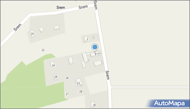 Śrem, Śrem, 3, mapa Śrem