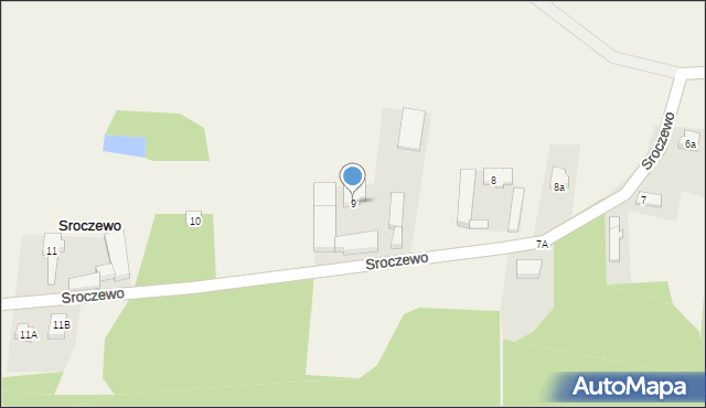 Sroczewo, Sroczewo, 9, mapa Sroczewo