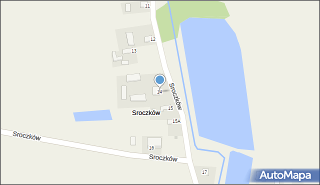 Sroczków, Sroczków, 14, mapa Sroczków