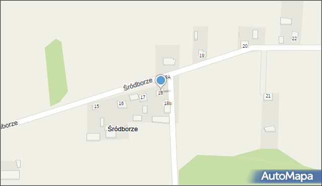 Śródborze, Śródborze, 18, mapa Śródborze