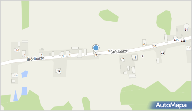 Śródborze, Śródborze, 5, mapa Śródborze
