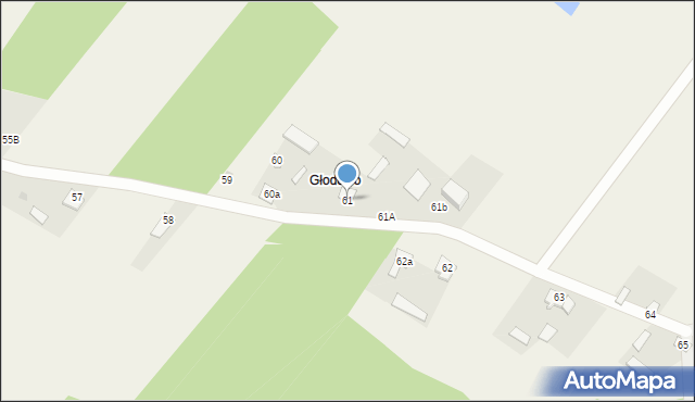 Śródborze, Śródborze, 61, mapa Śródborze