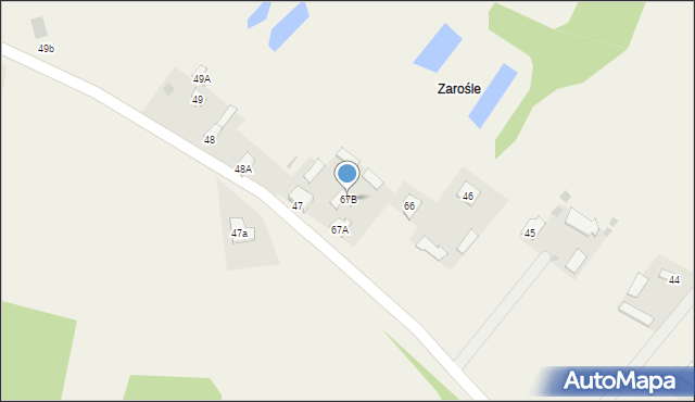 Śródborze, Śródborze, 67B, mapa Śródborze