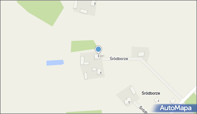 Śródborze, Śródborze, 7, mapa Śródborze