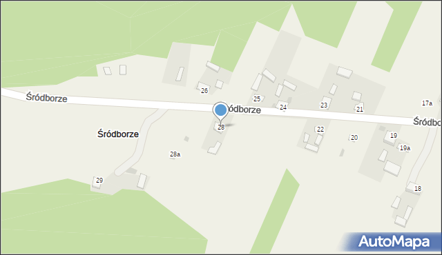 Śródborze, Śródborze, 28, mapa Śródborze