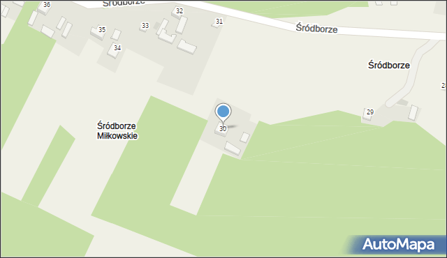 Śródborze, Śródborze, 30, mapa Śródborze