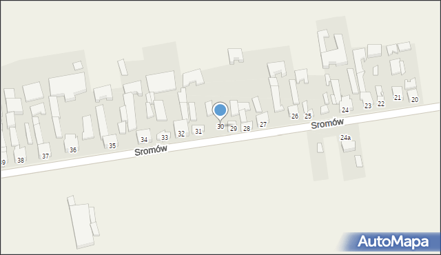 Sromów, Sromów, 30, mapa Sromów