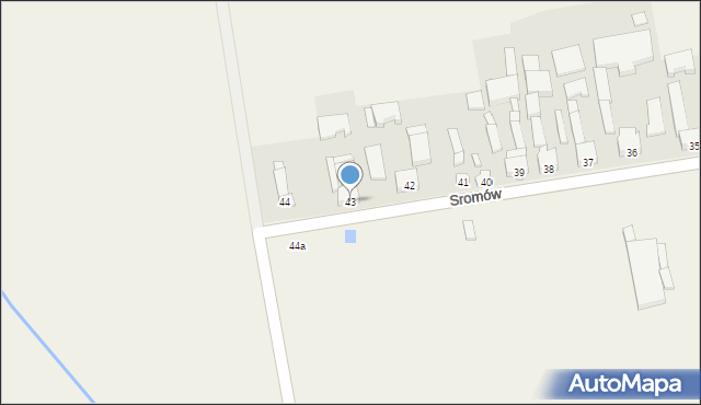 Sromów, Sromów, 43, mapa Sromów