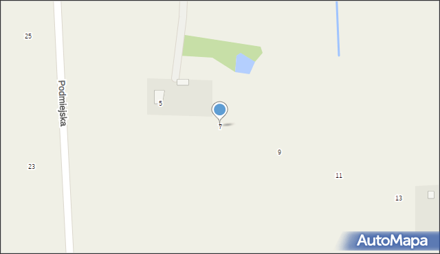 Strachówko, Środkowa, 7, mapa Strachówko