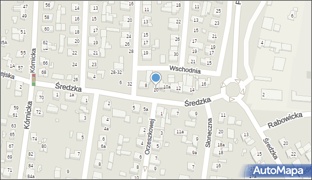 Swarzędz, Średzka, 10, mapa Swarzędz